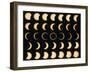 Time-lapse Image of a Solar Eclipse-Dr. Fred Espenak-Framed Photographic Print