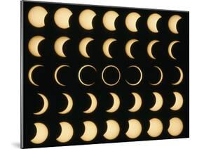 Time-lapse Image of a Solar Eclipse-Dr. Fred Espenak-Mounted Photographic Print