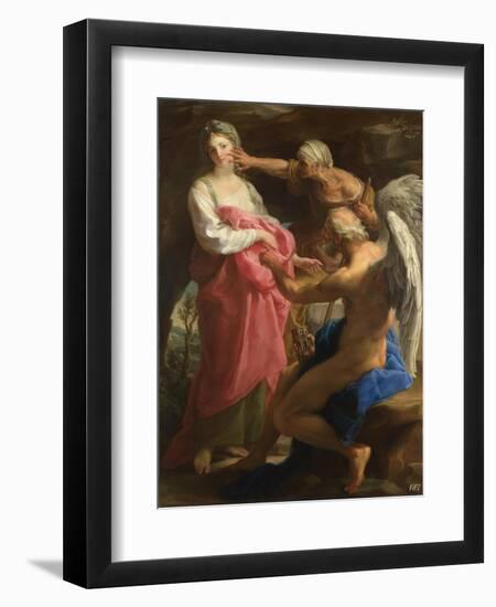 Time Orders Old Age to Destroy Beauty, 1746-Pompeo Girolamo Batoni-Framed Giclee Print