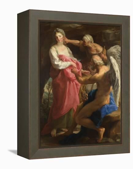 Time Orders Old Age to Destroy Beauty, 1746-Pompeo Girolamo Batoni-Framed Premier Image Canvas