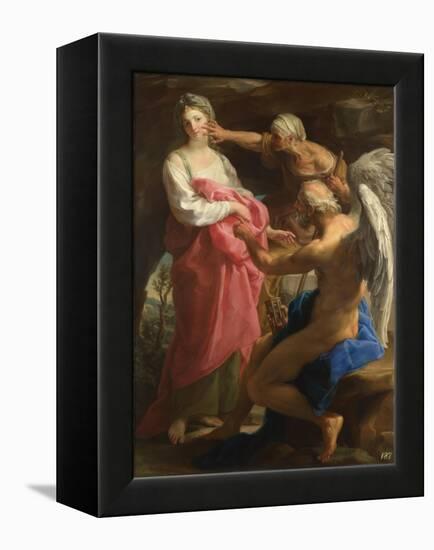 Time Orders Old Age to Destroy Beauty, 1746-Pompeo Girolamo Batoni-Framed Premier Image Canvas