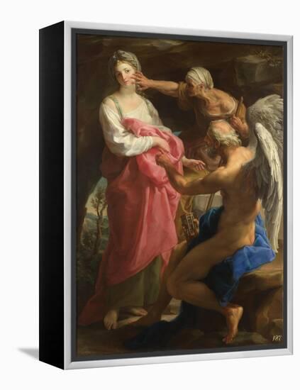 Time Orders Old Age to Destroy Beauty, 1746-Pompeo Girolamo Batoni-Framed Premier Image Canvas