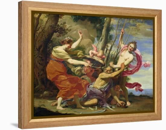 Time Overcome by Youth and Beauty-Simon Vouet-Framed Premier Image Canvas