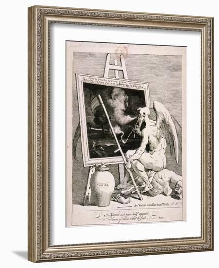 Time Smoking a Picture, 1761-William Hogarth-Framed Giclee Print