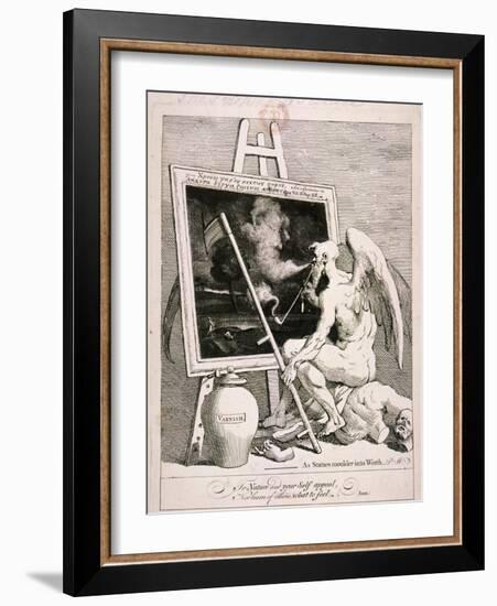 Time Smoking a Picture, 1761-William Hogarth-Framed Giclee Print