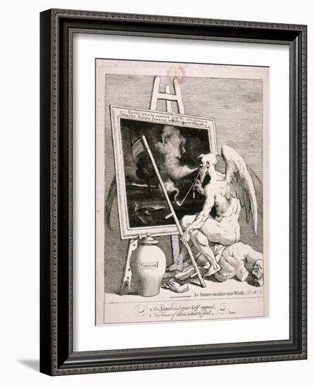 Time Smoking a Picture, 1761-William Hogarth-Framed Giclee Print