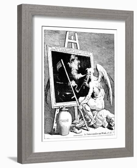 Time Smoking a Picture, 1761-William Hogarth-Framed Giclee Print