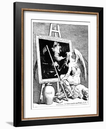 Time Smoking a Picture, 1761-William Hogarth-Framed Giclee Print