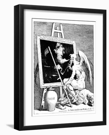 Time Smoking a Picture, 1761-William Hogarth-Framed Giclee Print