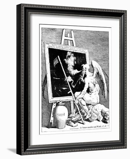 Time Smoking a Picture, 1761-William Hogarth-Framed Giclee Print