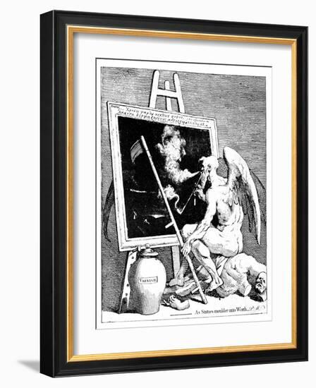 Time Smoking a Picture, 1761-William Hogarth-Framed Giclee Print