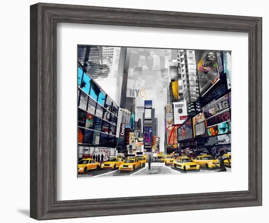 Time Square-James Grey-Framed Art Print