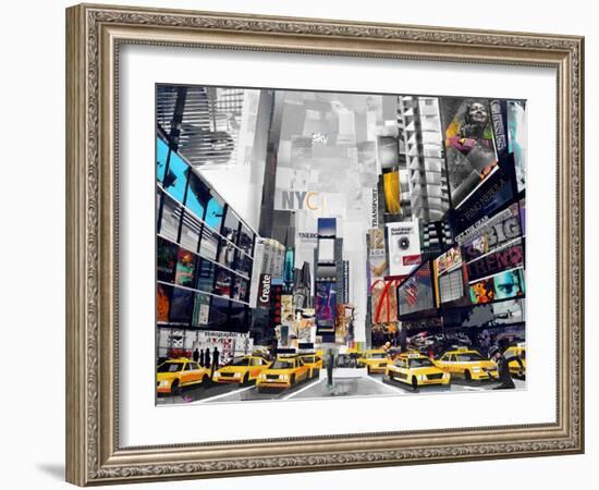 Time Square-James Grey-Framed Art Print