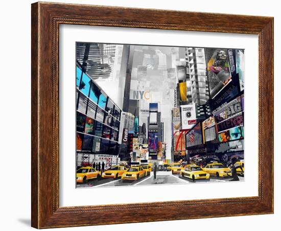 Time Square-James Grey-Framed Art Print