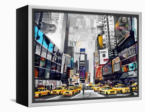 Time Square-James Grey-Framed Stretched Canvas