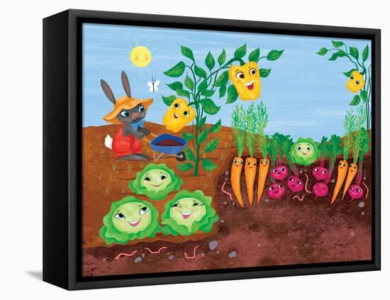 Time to Count-Garden - Turtle-Elisa Chavarri-Framed Premier Image Canvas