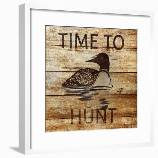 Time To Hunt Square II-Julie DeRice-Framed Art Print