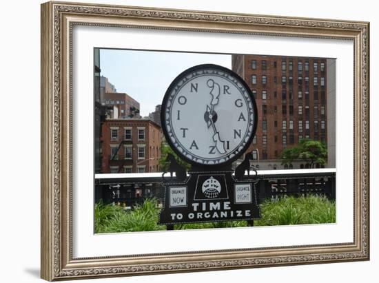 Time to Organize, Highline, 2019 (Photograph)-Anthony Butera-Framed Giclee Print