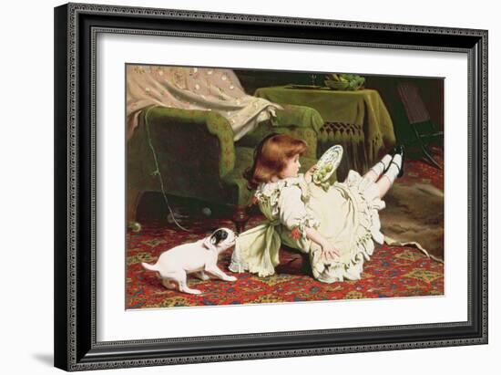 Time to Play, 1886-Charles Burton Barber-Framed Giclee Print