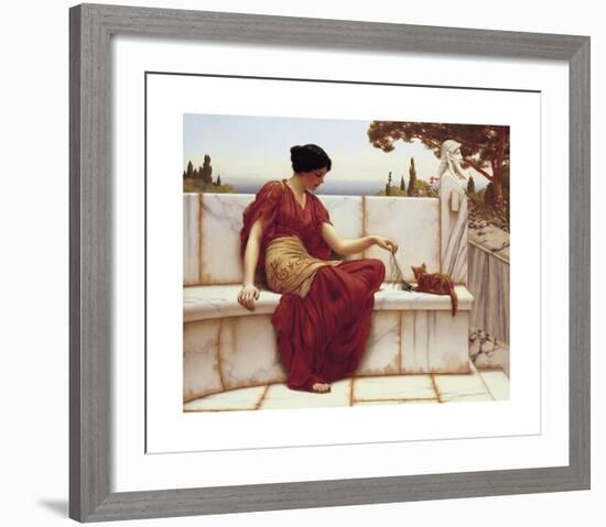 Time to Play-John William Godward-Framed Premium Giclee Print