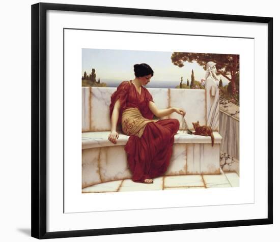 Time to Play-John William Godward-Framed Premium Giclee Print