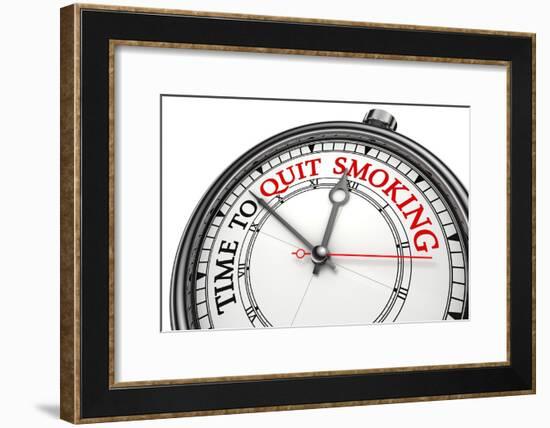 Time To Quit Smoking-donskarpo-Framed Art Print