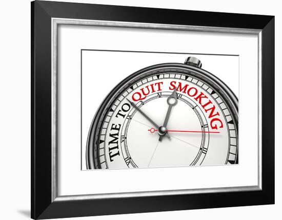 Time To Quit Smoking-donskarpo-Framed Art Print