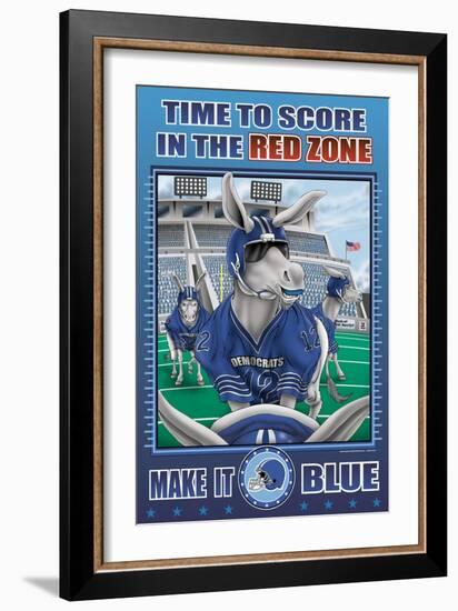 Time to Score,Composer,Composition,Ppppp in the Red Zone-Richard Kelly-Framed Art Print