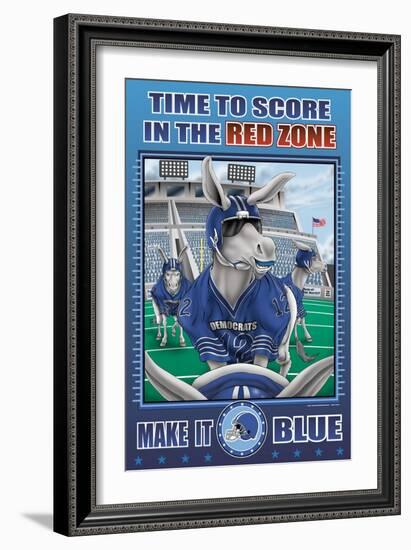 Time to Score,Composer,Composition,Ppppp in the Red Zone-Richard Kelly-Framed Art Print