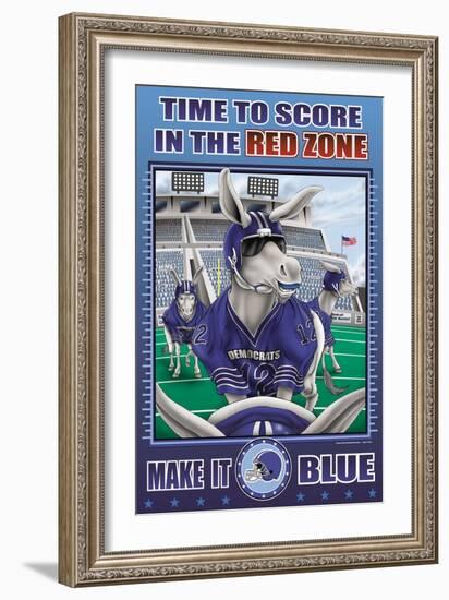 Time to Score,Composer,Composition,Ppppp in the Red Zone-Richard Kelly-Framed Art Print