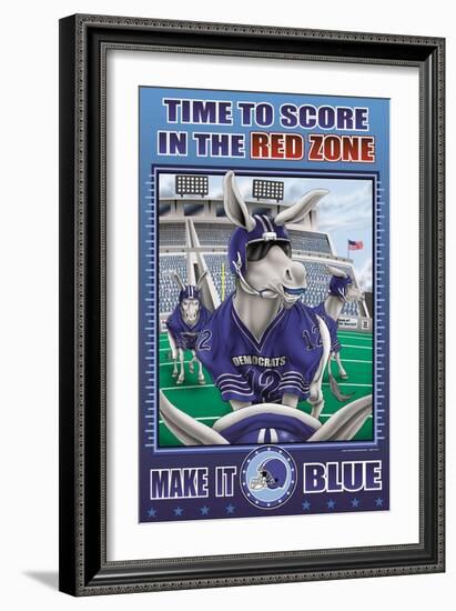 Time to Score,Composer,Composition,Ppppp in the Red Zone-Richard Kelly-Framed Art Print