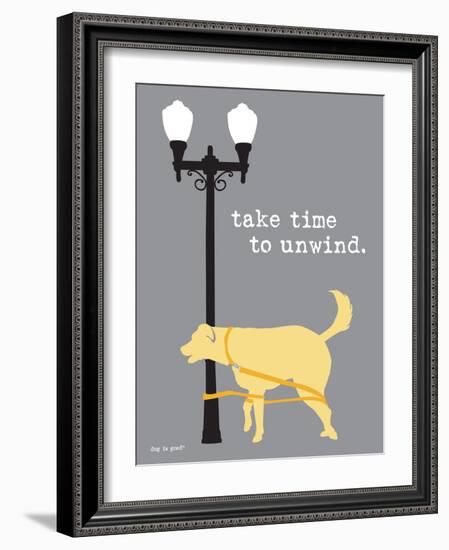 Time To Unwind-Dog is Good-Framed Premium Giclee Print