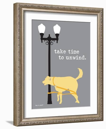 Time To Unwind-Dog is Good-Framed Art Print