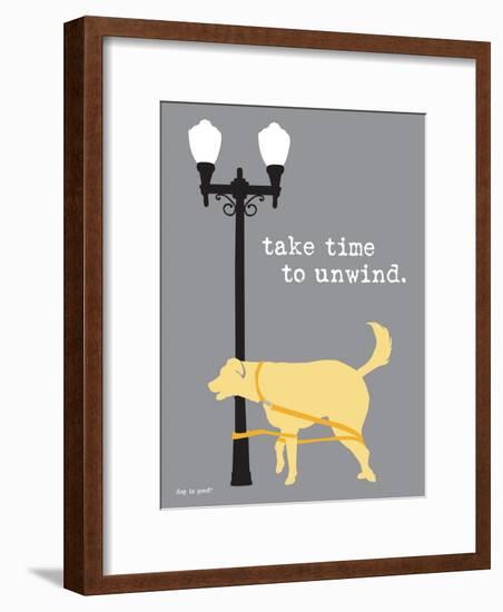 Time To Unwind-Dog is Good-Framed Art Print