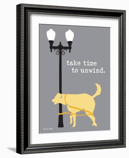 Time To Unwind-Dog is Good-Framed Art Print