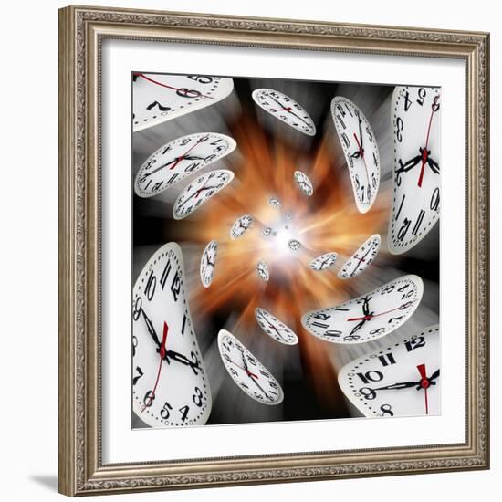 Time Warp, Conceptual Artwork-Victor De Schwanberg-Framed Premium Photographic Print