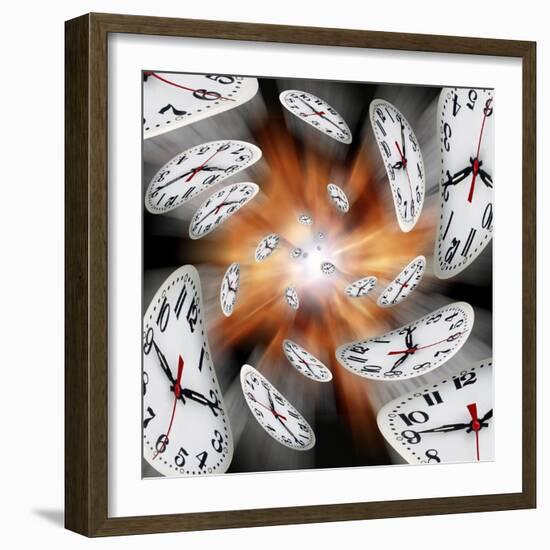 Time Warp, Conceptual Artwork-Victor De Schwanberg-Framed Premium Photographic Print
