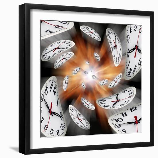 Time Warp, Conceptual Artwork-Victor De Schwanberg-Framed Premium Photographic Print