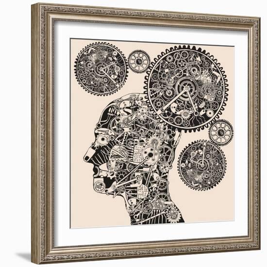 Time.-RYGER-Framed Art Print