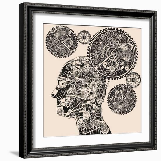 Time.-RYGER-Framed Art Print