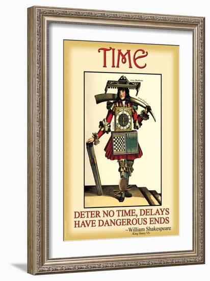 Time-Wilbur Pierce-Framed Art Print