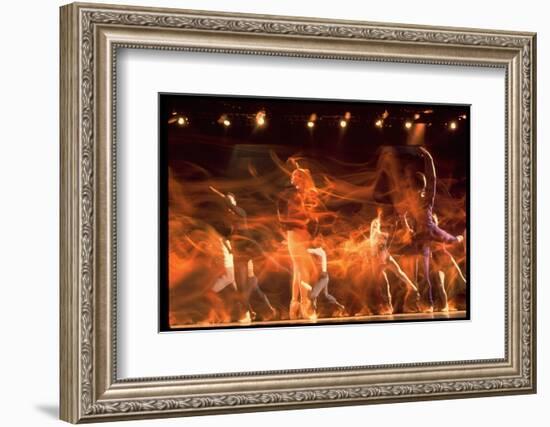 Timed Exposure of Eliot Field Ballet Company Performing-Gjon Mili-Framed Photographic Print