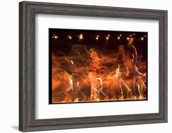 Timed Exposure of Eliot Field Ballet Company Performing-Gjon Mili-Framed Photographic Print