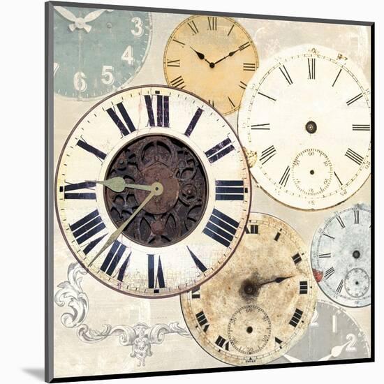 Timepieces I-Joannoo-Mounted Art Print