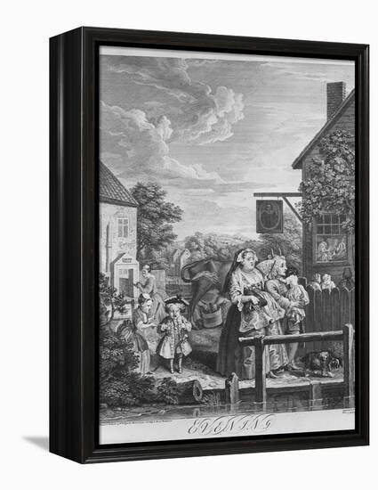 Times of the Day, Evening, 1738-William Hogarth-Framed Premier Image Canvas