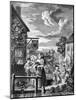 Times of the Day - Evening by William Hogarth-William Hogarth-Mounted Giclee Print