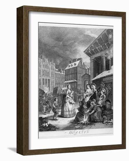 Times of the Day, Morning, 1738-William Hogarth-Framed Giclee Print