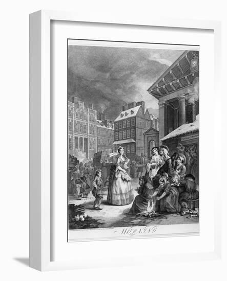 Times of the Day, Morning, 1738-William Hogarth-Framed Giclee Print