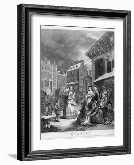 Times of the Day, Morning, 1738-William Hogarth-Framed Giclee Print