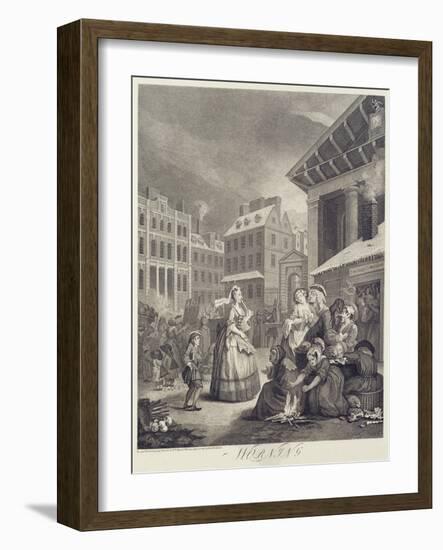 Times of the Day: Morning-William Hogarth-Framed Giclee Print